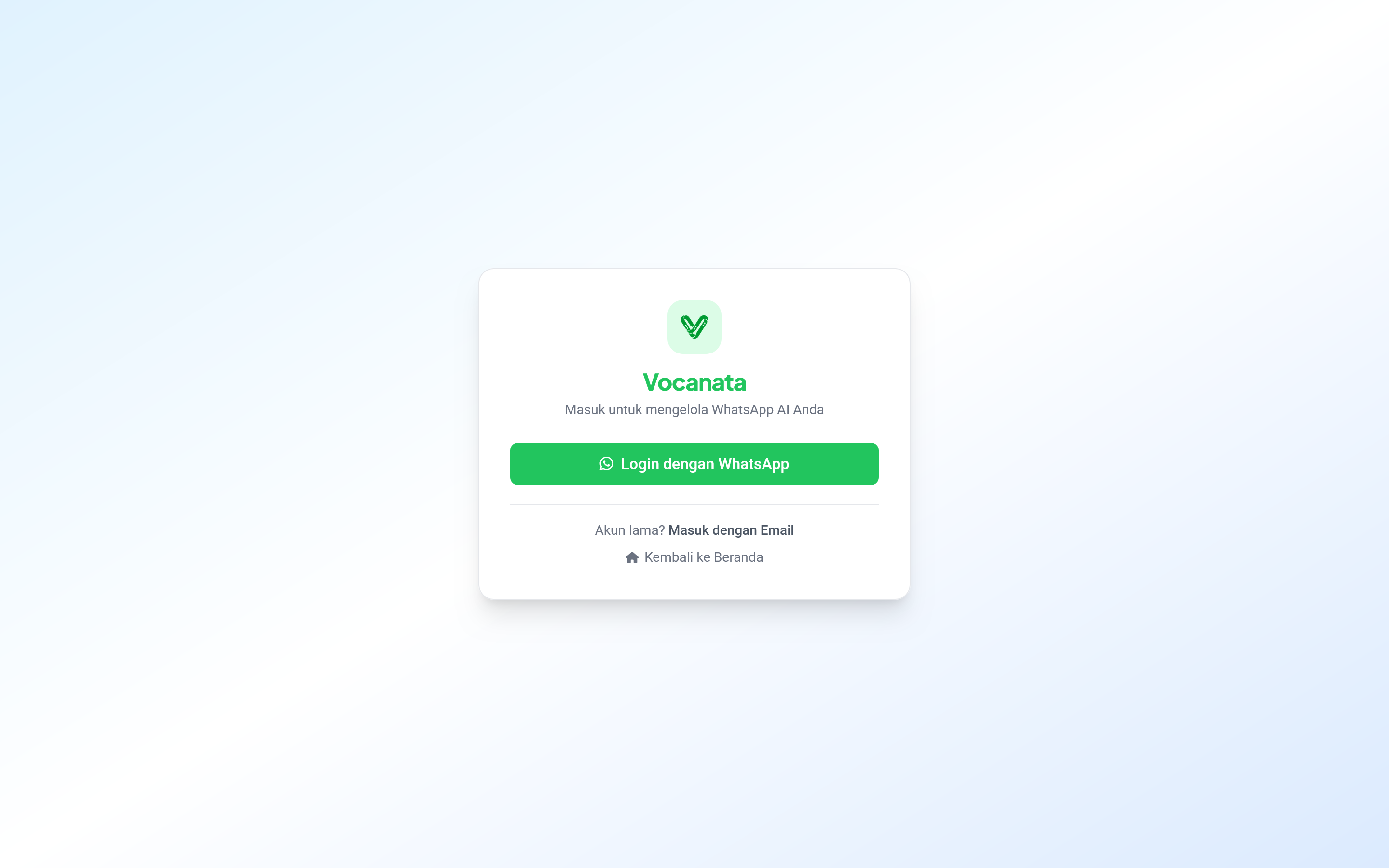 Vocanata.id — daftar percakapan